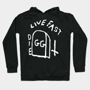 Live Fast Die GG Allin Tattoo big Hoodie